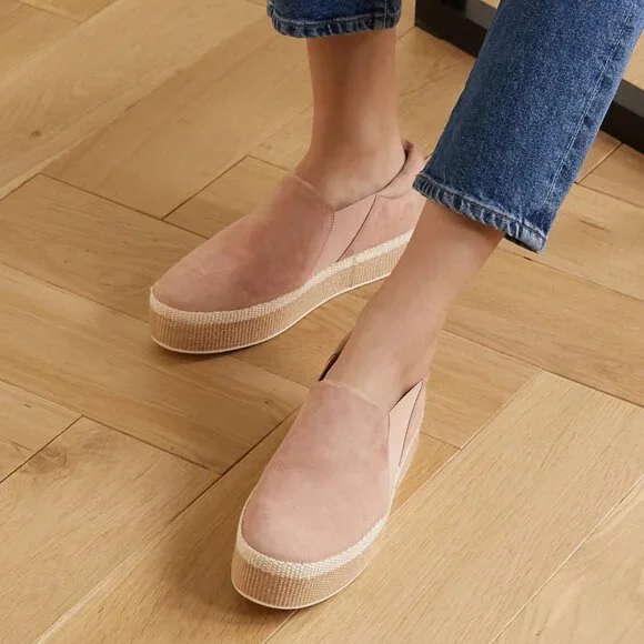 ✨ NWOB Vince Wilden Suede Espadrille Platform Sneakers Size 8, 10 ✨ - Picture 5 of 15